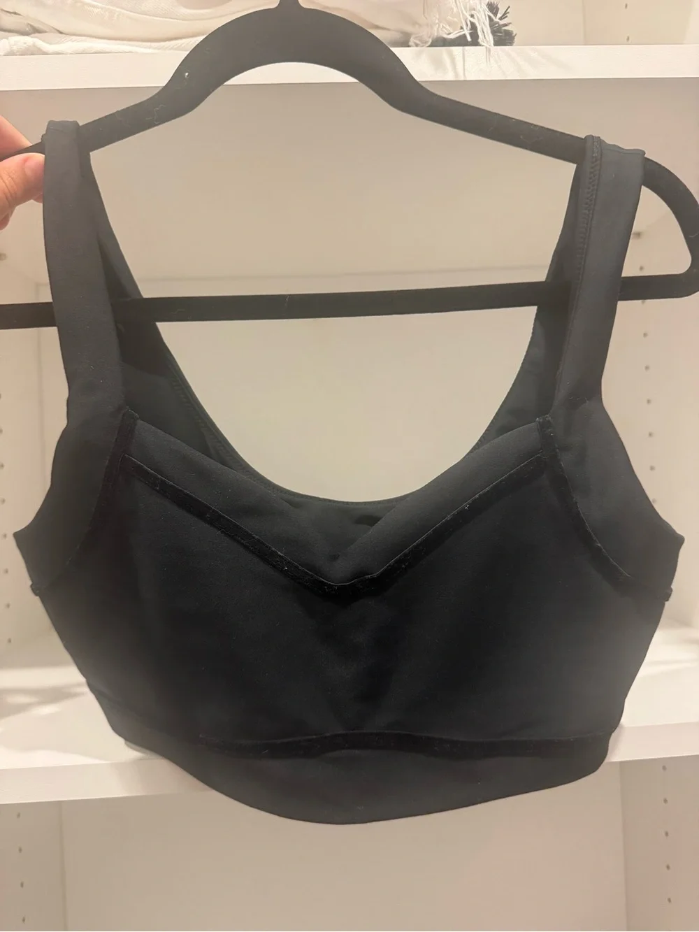 Abercrombie & Fitch Black Seamless Support Sports Bra